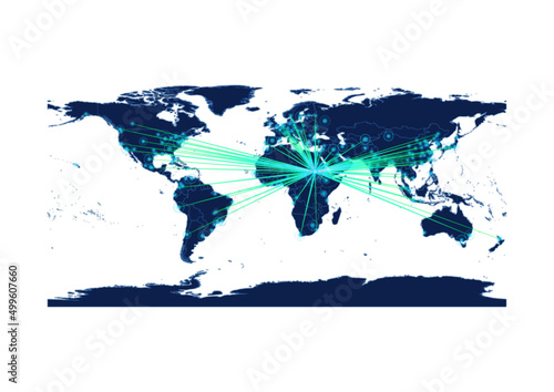 Wallpaper Mural Vector Sudan map on white background suitable for technology, innovation or export concepts. File is suitable for digital editing and large size prints. Torontodigital.ca