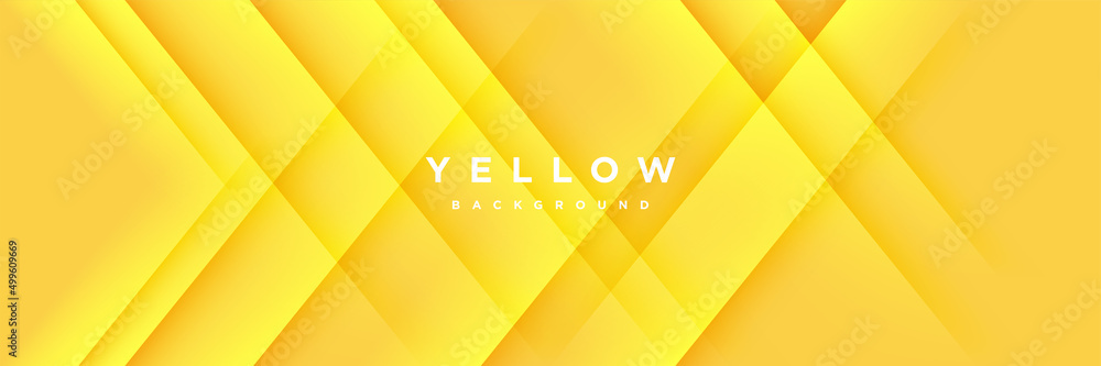 Obraz premium Yellow abstract background geometry shine and layer element vector illustration