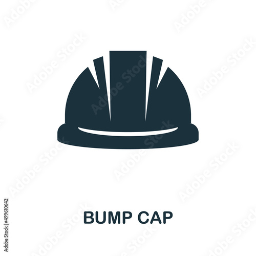 Bump Cap icon. Monochrome simple Bump Cap icon for templates, web design and infographics