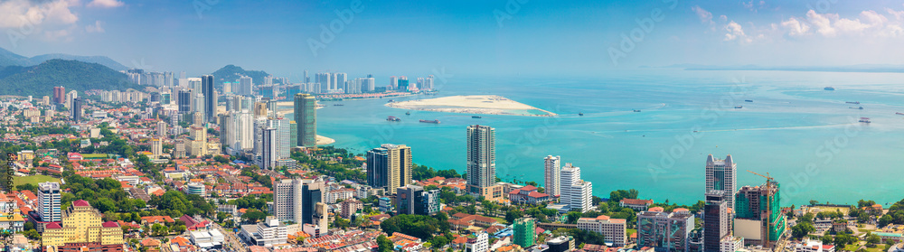 Aerial view of Georgetown, Penang