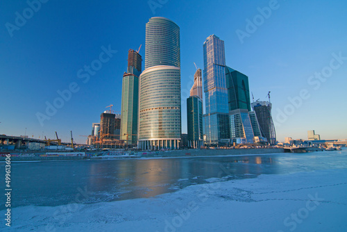 Russia - Moscow - International business center of Moscow City view over Moscow river