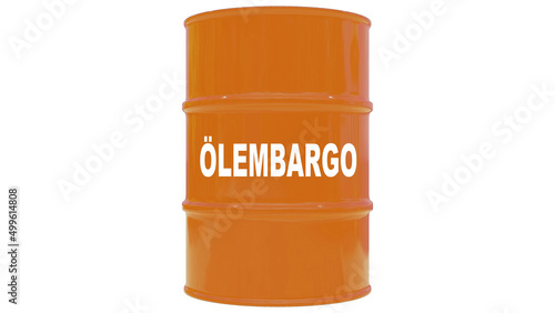 Ölembargo Barrel, orange