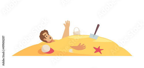 Beach Flat Illustration