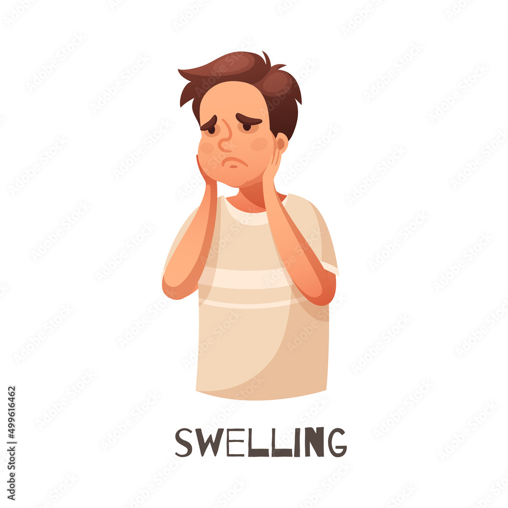 Allergy Symptom Illustration Allergy Symptom Illustration