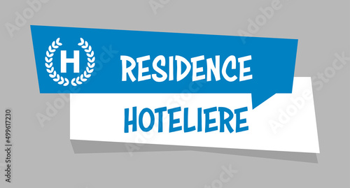 Logo résidence hôtelière.
