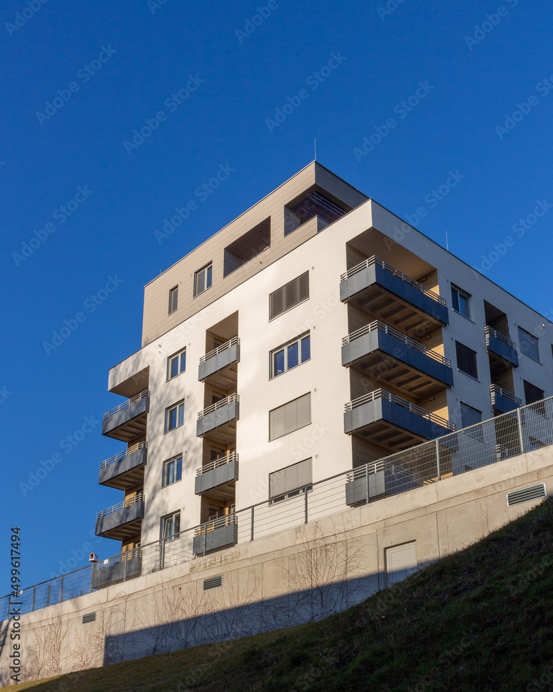 modern architecture residential building condominium appartments