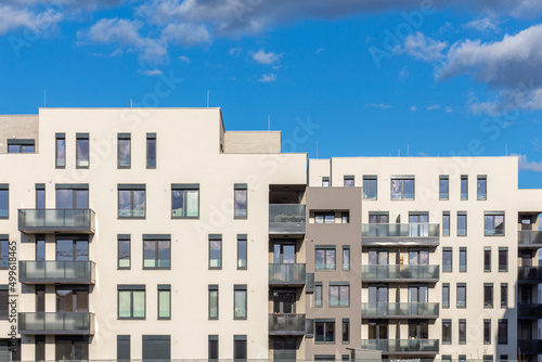 modern architecture residential building condominium appartments development cloud photo
