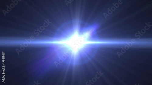 The appearance of light, the sun, dawn. Smooth appearance of light on a black background. Light in 4k resolution.