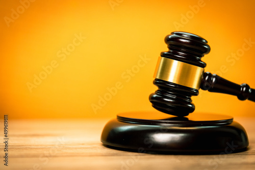 Fotografie, Obraz Wooden Judge gavel concept of law studies equality, justice, social Administrati