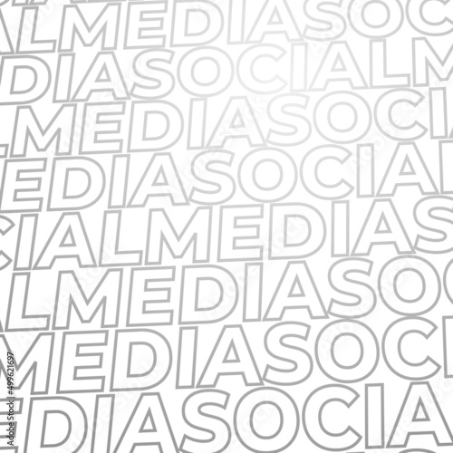 Social Media Typography Background for Banner