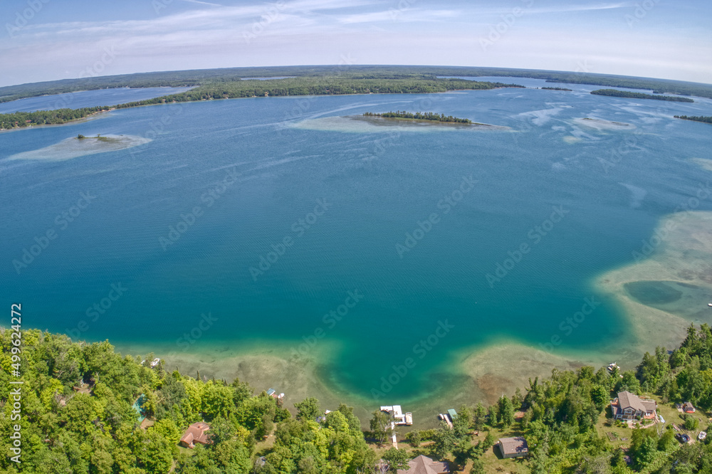 Aerial View of an isolated Lake in Northern Minnesota Aerial View of an isolated Lake in Northern Minnesota