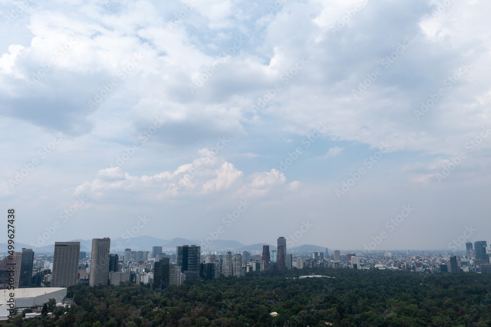 Panorámica de la CDMX desde el bosque de Chapultepec