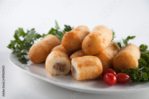 Cuban croquettes on a plate