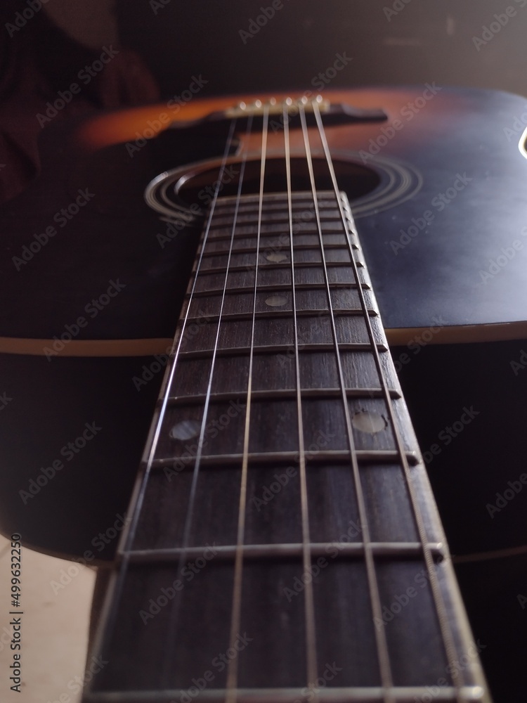 Obraz premium electric guitar close up