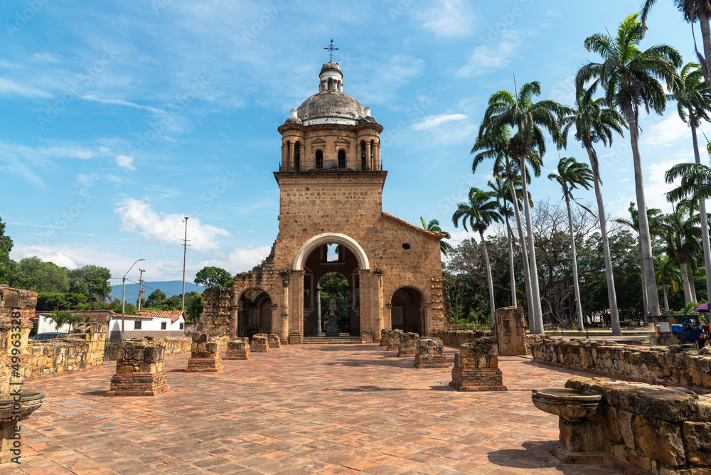 Ruins of the old temple in the city of Cúcuta, which was largely destroyed by an earthquake in 1875. Norte de Santander. Colombia.