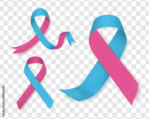 Male Breast Cancer awareness week is observed every year on third week of October. Vector illustration.