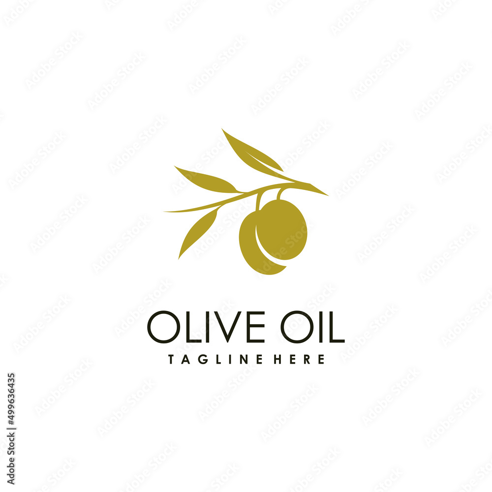 Olive logo design vector with creative abstract concept Olive logo design vector with creative abstract concept