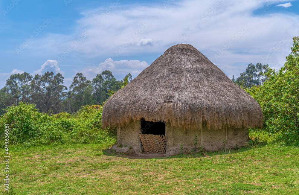 An Ecuadorian Indian straw hut