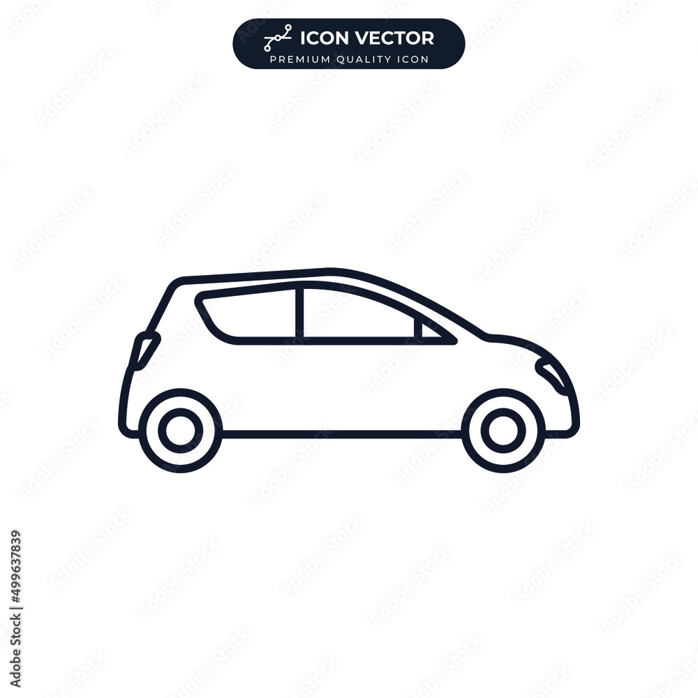 Obraz premium car icon symbol template for graphic and web design collection logo vector illustration