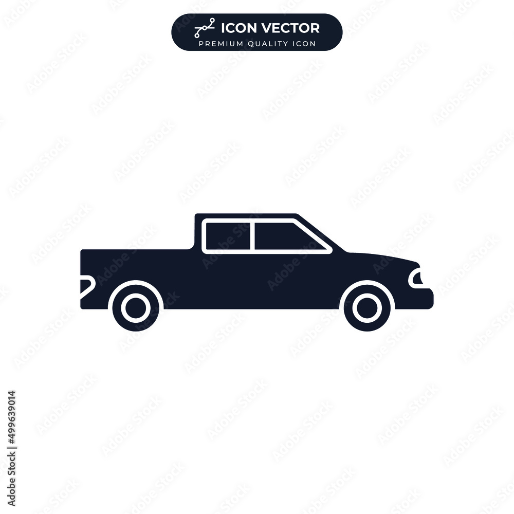 car icon symbol template for graphic and web design collection logo vector illustration