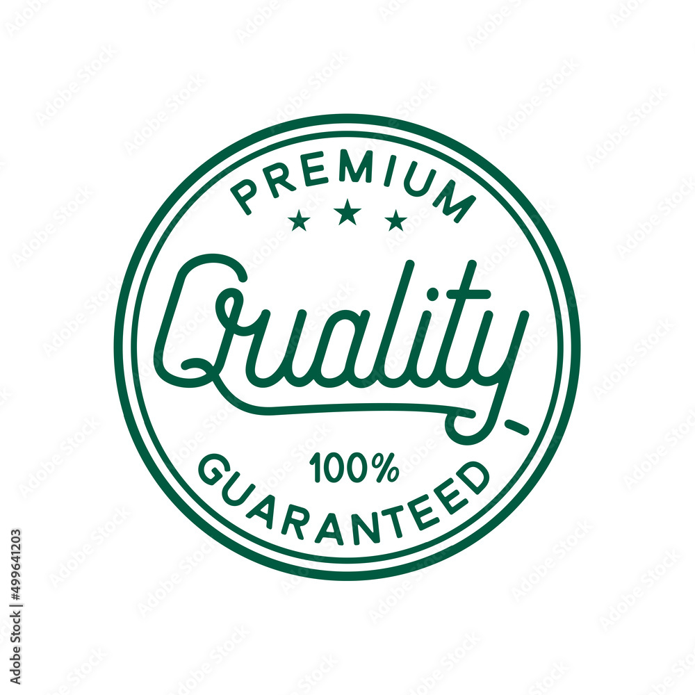 Premium Quality Product. 100% Guaranteed Design Template. vector and Illustration.
