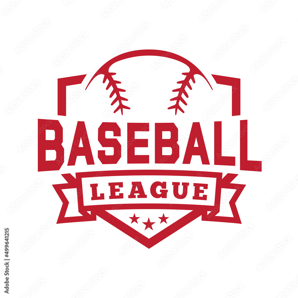 Baseball league shield emblem. Graphic design for t-shirt. Vector and illustration.
Baseball league shield emblem. Graphic design for t-shirt. Vector and illustration.