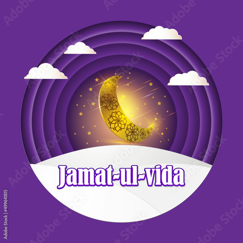 Vector  illustration for Jamaat Ul Vida. photo