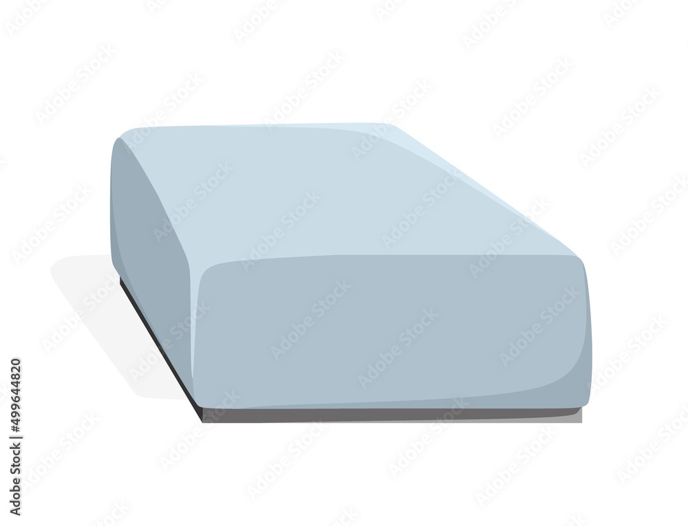 Pouf Sofa blue Modern interior Furniture Vector illustration in flat style isolated Pouf Sofa blue Modern interior Furniture Vector illustration in flat style isolated