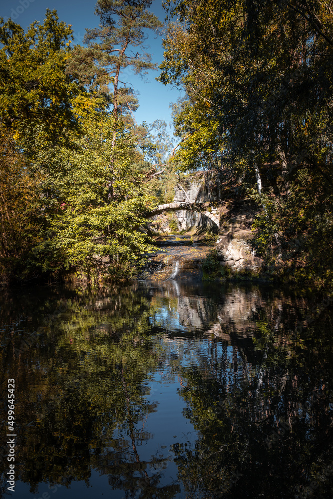 Ruin of stone bridge