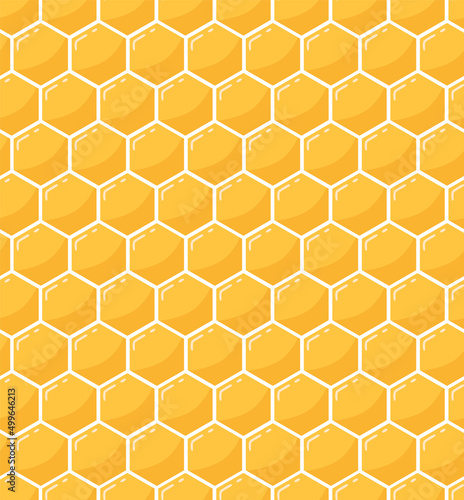 Seamless pattern of honeycombs. Vector. Completely seamless honeycomb pattern.