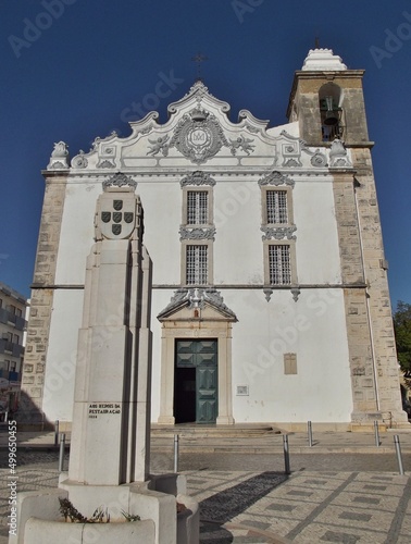 Historic church in Olhao, Algarve - Portugal 