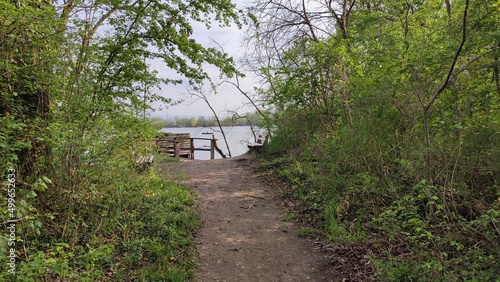 Karlsruhe Rheindamm Rheinauen Fermasee