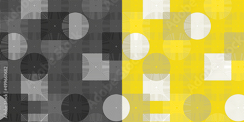 Modern geometric line and s...