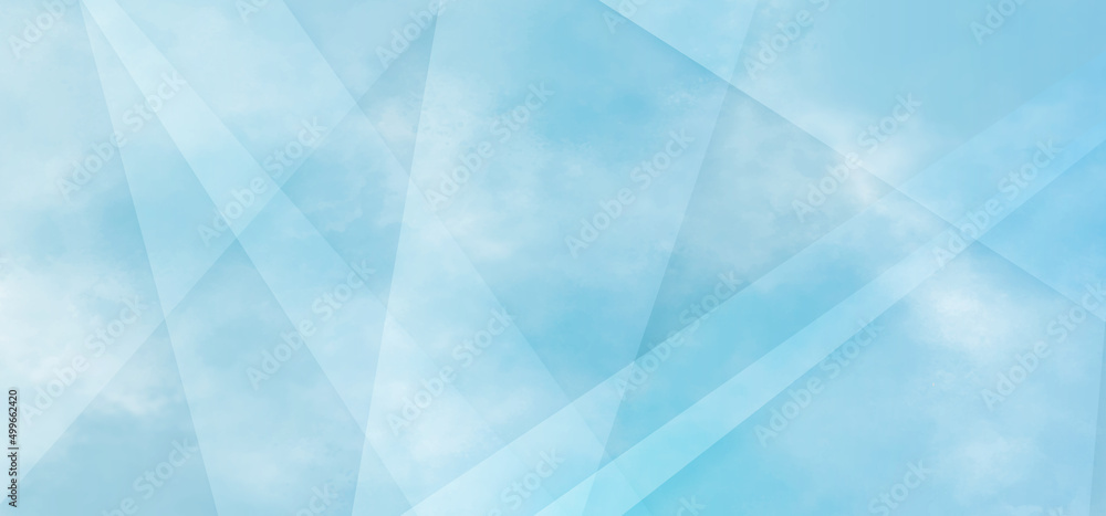 Obraz premium Modern abstract blue background with geometrical triangle diamond and squares shapes, Blue grunge background with various geometric shapes, Beautiful blue background texture for any design.