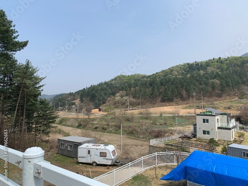한국 가평 전원주택 단지, 마을 집들 / Korea Gapyeong Country Housing Complex, Village Houses  © kkebiq_Korea 