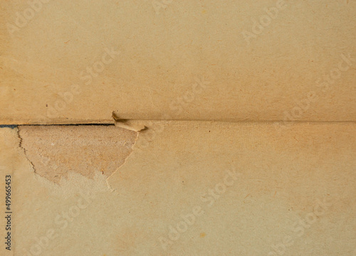 Old page open book as background. Yellow dirty grunge paper. Open book mockup design template