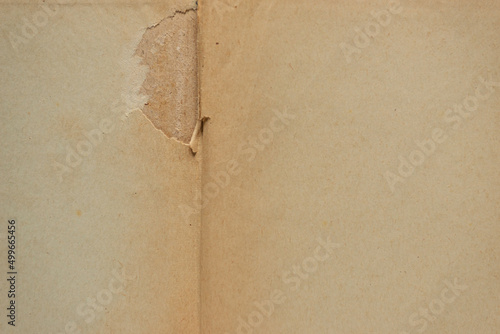 Old page open book as background. Yellow dirty grunge paper. Open book mockup design template