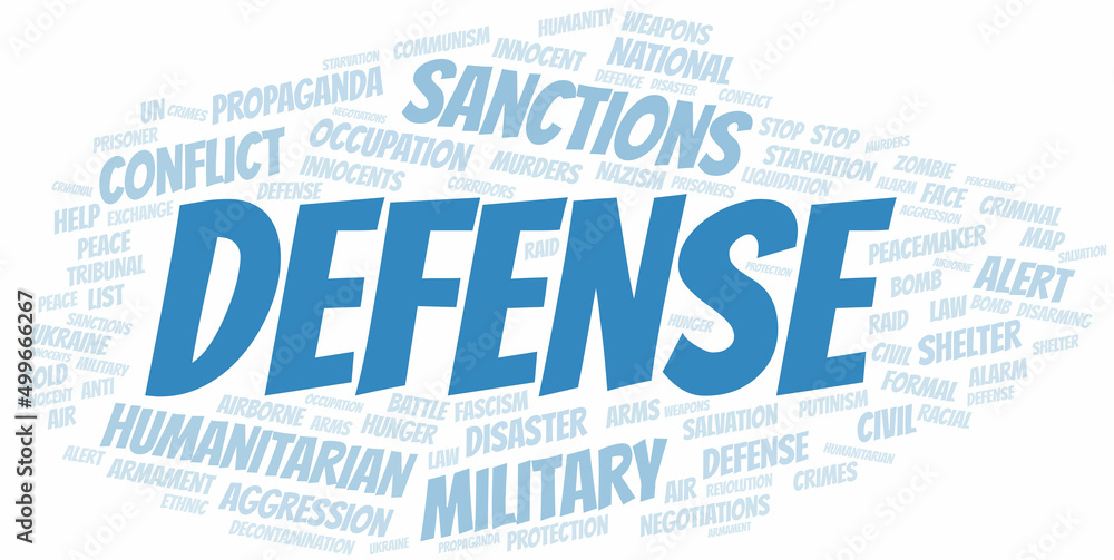 Defense word cloud. Vector made with the text only. Defense word cloud. Vector made with the text only.