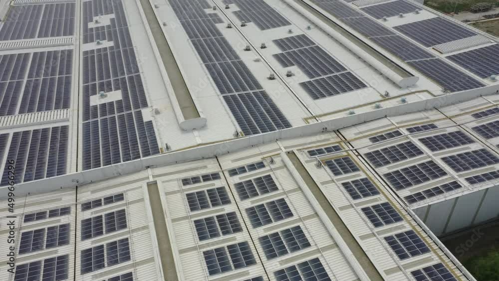 solar panels on factory rooftop solar panels on factory rooftop