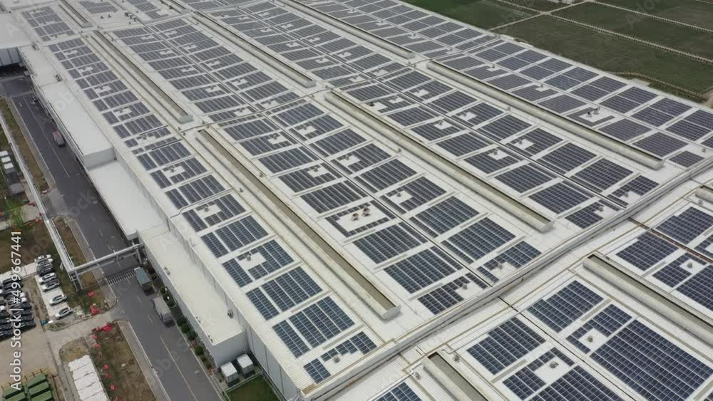 solar panels on factory rooftop solar panels on factory rooftop