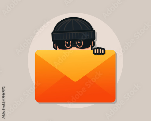 Email data phising. Vector illustration