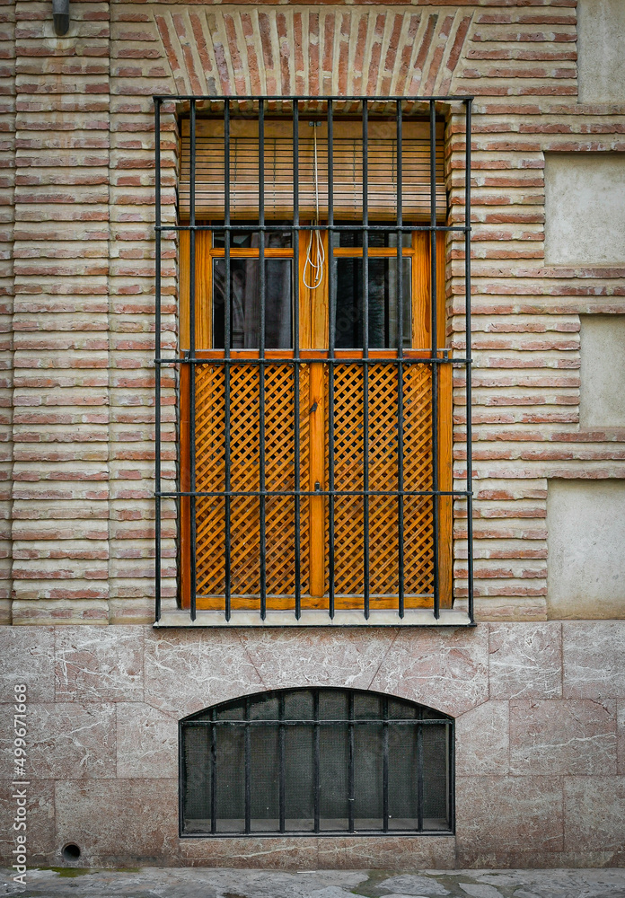 Obraz premium Typical window in Antequera, Malaga, Andalusia, Spain