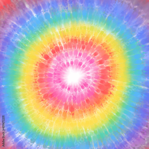 Rainbow coloured tie dye painted background