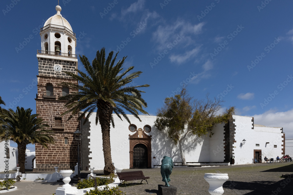 Church from Teguise on Lanzarote, Canary Islands
