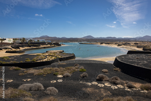 Beaches near Tinajo on Lanzarote, Canary Islands photo