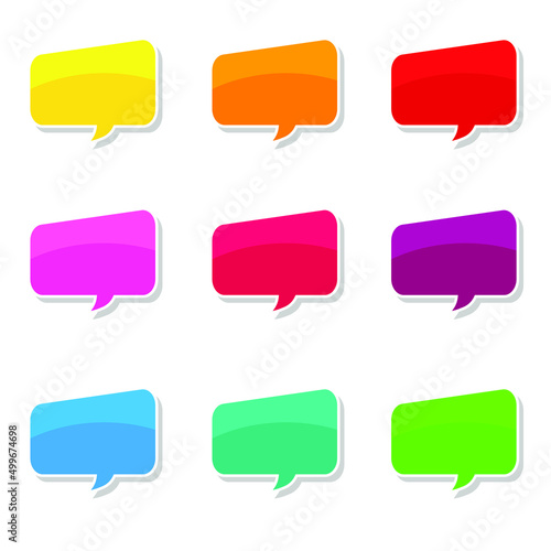 cartoon speech bubbles on yellow background Different doodle forms for your text, dialogs icon vector Blank with text place. different hand drawn shapes isolated hand drawn speech bubbles isolated. 