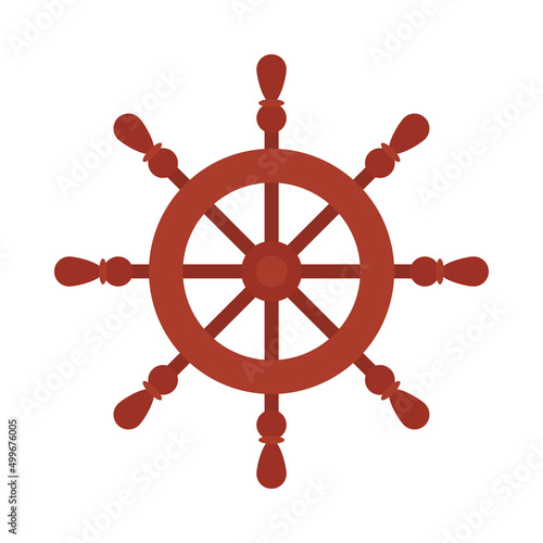 wooden rudder icon
