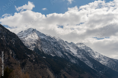 Snow covered alps at the San Bernardino pass in Switzerland © Robert