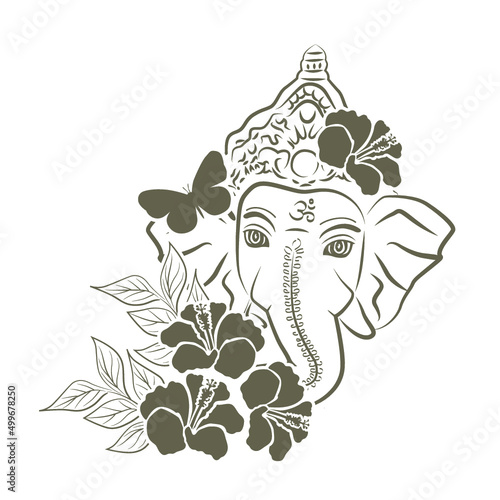 Lord Ganesha, vector