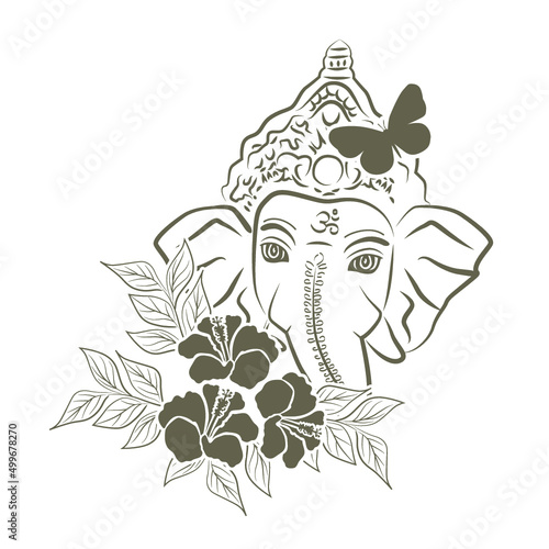 Lord Ganesha, vector